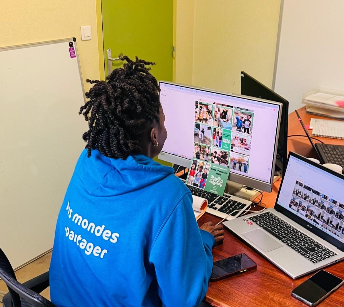 Nadine, VSI Tchadienne en mission en France au service de projets socio-éducatifs